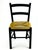 90’s Black Painted Children’s Side Chair With Rattan Seat For Sale In Portland, ME - Image 6 of 9