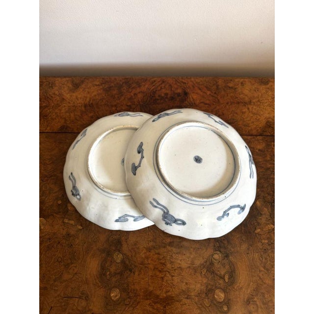 Antique Japanese Imari Plates, 1900s, Set of 2 For Sale - Image 4 of 5