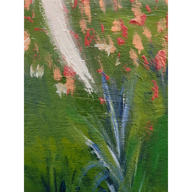 Textile Spotted Horse Landscape, Equestrian Horse Oil Painting by Alexandra Swistak For Sale - Image 7 of 15