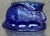 Blue Vintage Boho Pressed Glass Rabbit Lidded Trinket Dish For Sale - Image 8 of 8