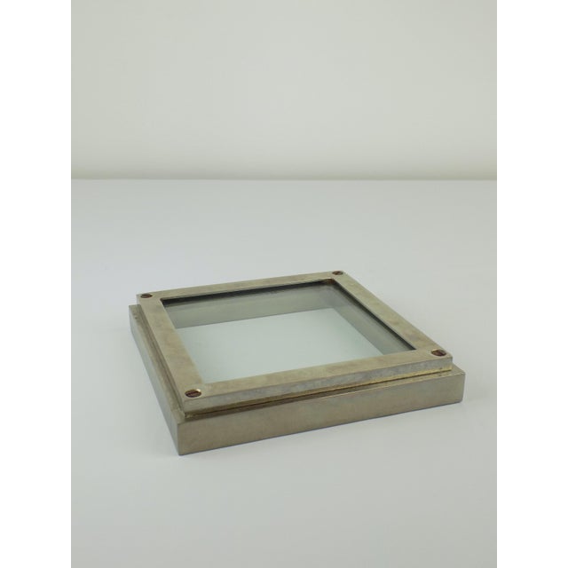1970s Metal and Glass Ashtray, Italy, 1970 For Sale - Image 5 of 7