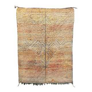 1980s Moroccan Boujad Berber Wool Rug For Sale