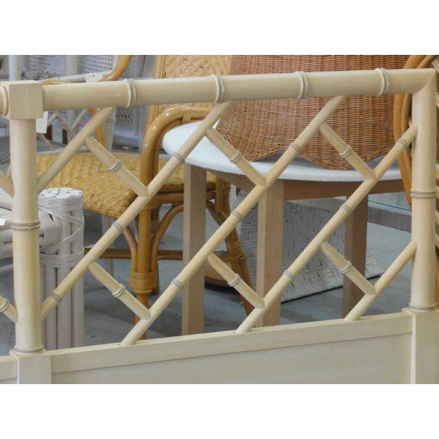 Chippendale Faux Bamboo Queen Headboard Chairish