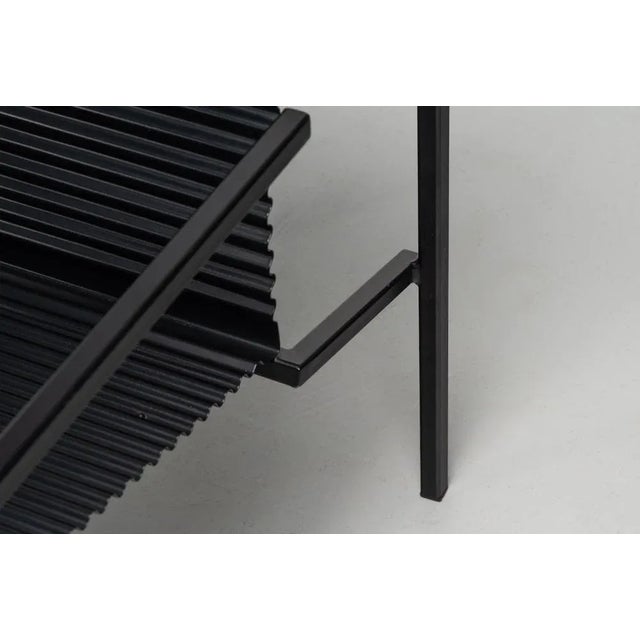 Postmodern Armchair in Folded Metal, Italy, 1980s For Sale - Image 14 of 17