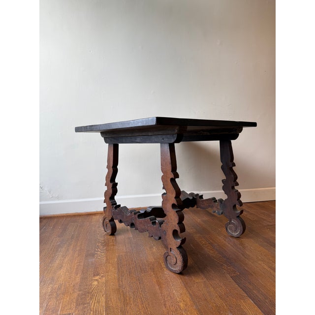 Baroque Walnut Dining Table For Sale - Image 3 of 6