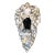 1960s Black Mermaid Shell Embellished Wall Sconce For Sale