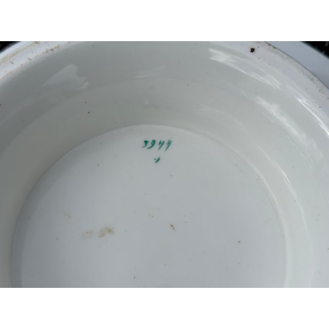 Mid 19th Century Mid 19th C. Porcelain Centerpiece With Intricate Floral Design For Sale - Image 5 of 5