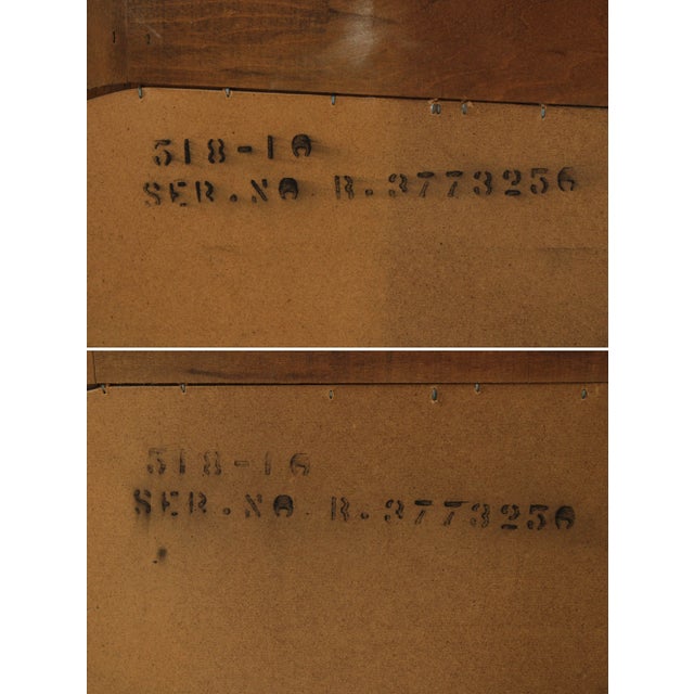 Lane Mid Century Modern Burlwood Accent Wall Mirrors For Sale - Image 10 of 12