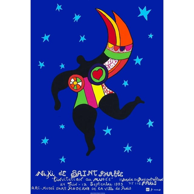 1993 Niki De Saint Phalle l'Invitation Au Musée Screen Print Poster For Sale