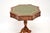 1950s Vintage Top Drum Table in Yew Wood and Leather, 1950 For Sale - Image 5 of 9