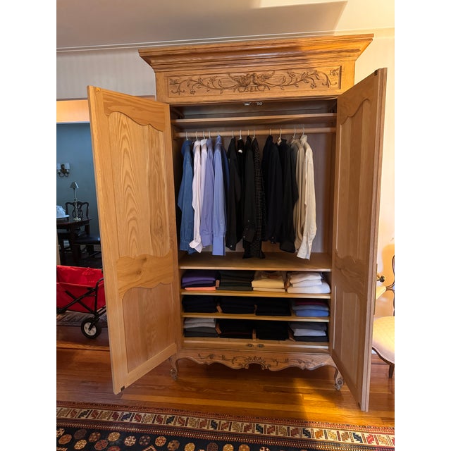 French Provincial Vintage French Armoire - Mint For Sale - Image 3 of 6