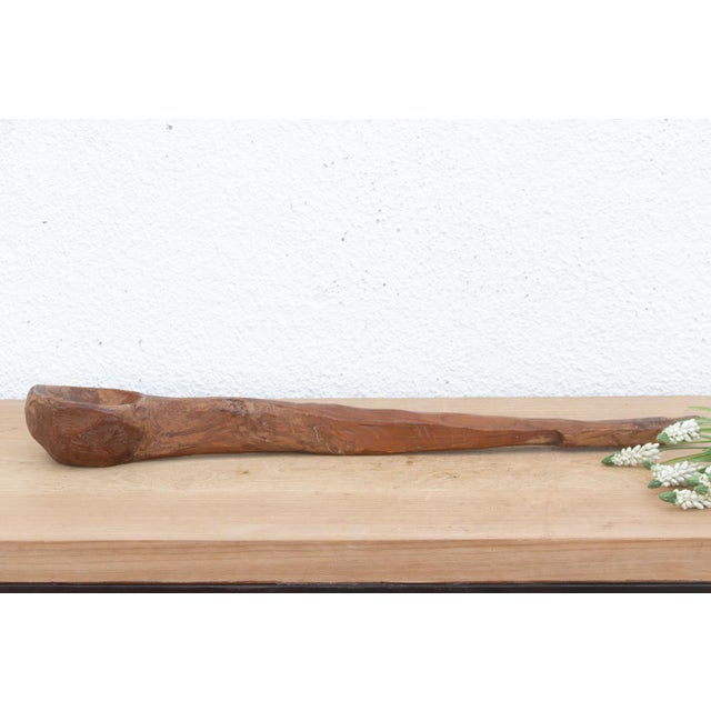 Rustic Rustic Country Wooden Spoon For Sale - Image 3 of 6