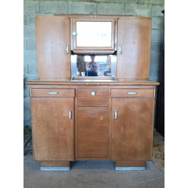 1940s Art Deco Two-Piece Kitchen Cupboard, 1940s For Sale - Image 5 of 5