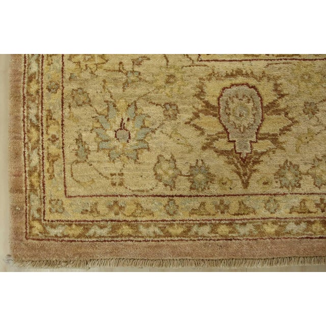 Ziegler Rug 9′ X 12’5” Brown Wool Traditional Hand-Knotted Oriental Carpet For Sale - Image 12 of 15