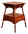 Antique Side Table in Wood and Brass For Sale
