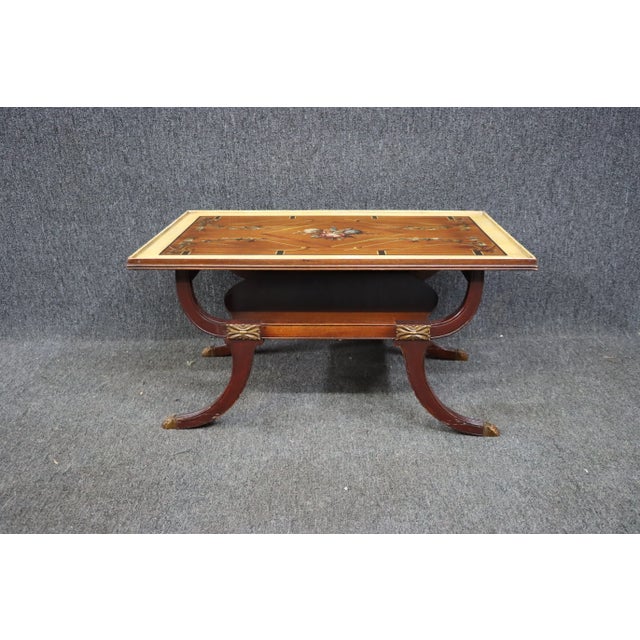 Duncan Phyfe Style Hand Painted Mahogany Coffee Table Chairish
