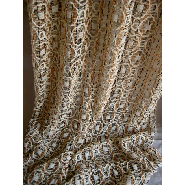 Jack Lenor Larsen Style Mid Century Pair of Sheer Curtains For Sale - Image 6 of 11