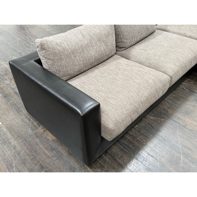 Modernist Bespoke Sectional Sofa, Three Piece For Sale - Image 4 of 12