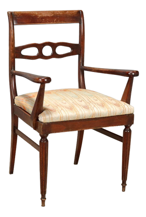 Mahogany Stained Beech Armchair