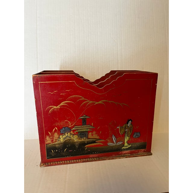 Chinoiserie Chinoiserie Letter Holder Desk Accessory For Sale - Image 3 of 7