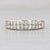 Modern 0.50ctw Diamond Wedding Band 18k Yellow Gold Stackable Ring Size 6 Coa Tomas Rae For Sale - Image 3 of 9
