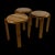 Vintage Pine Stools, 1970s, Set of 3 For Sale - Image 16 of 16