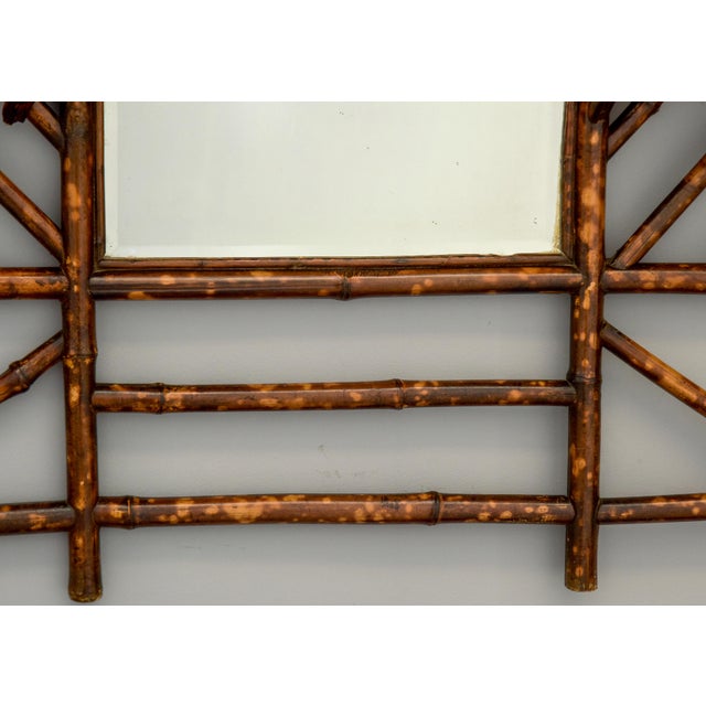 Late 19th Century English Aesthetic Bamboo Framed Mirror For Sale - Image 10 of 10
