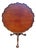 Mid 20th Century Beautiful Mahogany Philadelphia Chippendale Style Dish Top Birdcage Tilt Table For Sale