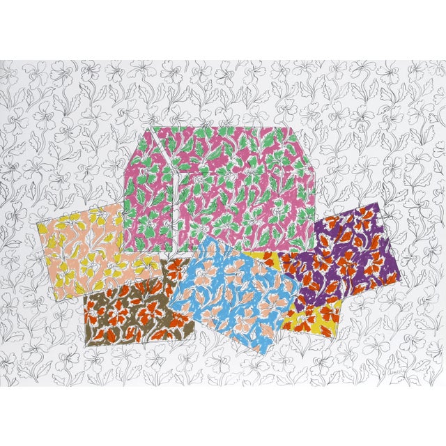 Red House with Cards by George Chemeche For Sale