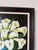 Wood Vintage Graceli Mendoza Calla Lilies - Folk Art Oil on Board Painting, Wood Framed For Sale - Image 7 of 12