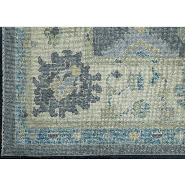 Turkish Oushak Rug 5'2" x 11'7" #18098 For Sale - Image 4 of 8