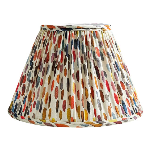 The House of Scalamandré Jamboree Pleated Shade, Blues Multi For Sale
