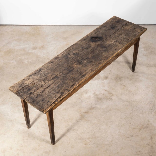 French Farmhouse Narrow Table, 1940s For Sale - Image 9 of 10