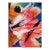 Small Mid 20th Century Pink White Orange Abstract Painting For Sale