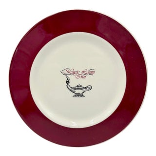 Vintage Magic Lamp Inn Restaurant Plate Rancho Cucamonga For Sale
