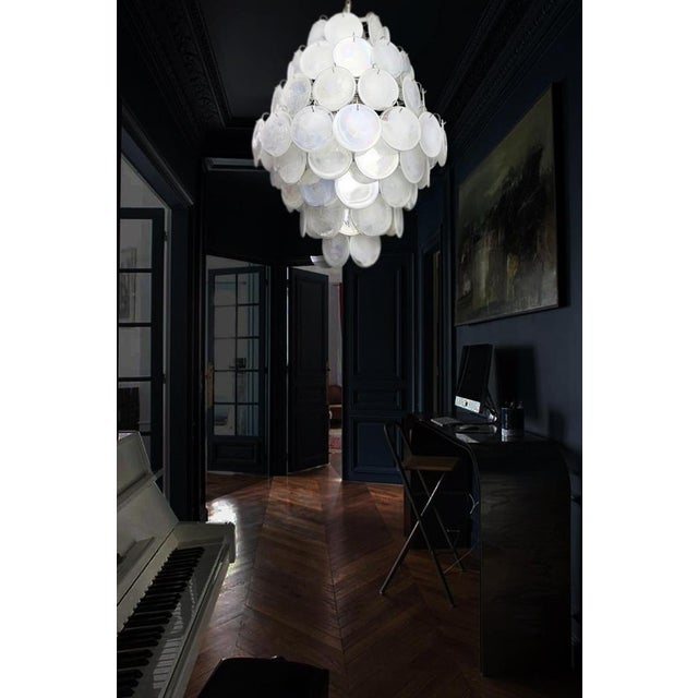 1990s Vintage Italian Murano Chandeliers, 1990, Set of 2 For Sale - Image 5 of 17
