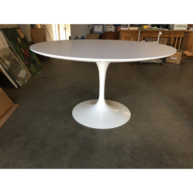Metal Mid-Century "Tulip" 42" Round Dining Table For Sale - Image 7 of 8