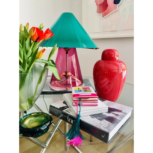 1990s Vintage Venini Red Chinesi Glass Jar, Designed by Carlo Scarpa For Sale In Los Angeles - Image 6 of 8