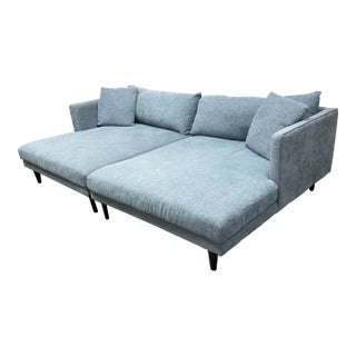 Joybird Lewis Grand Daybed/Sofa, Milo French Blue For Sale