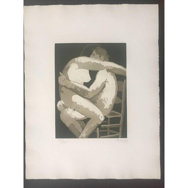 Modern Giacomo Manzú, Lovers I Edition of 125, 1970, Etching For Sale - Image 3 of 4