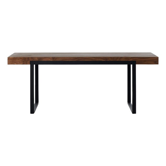Walnut Natur Offset Dining Table by Milla & Milli For Sale