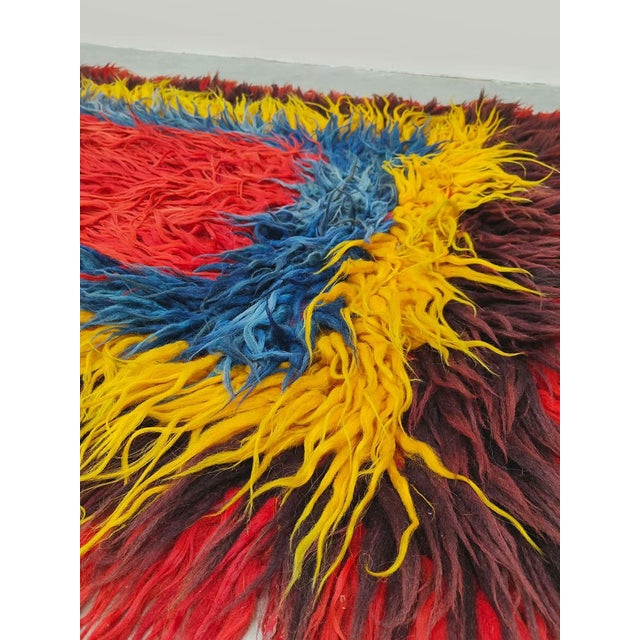 Vintage Turkish Tulu Rug, 1960s For Sale - Image 4 of 6