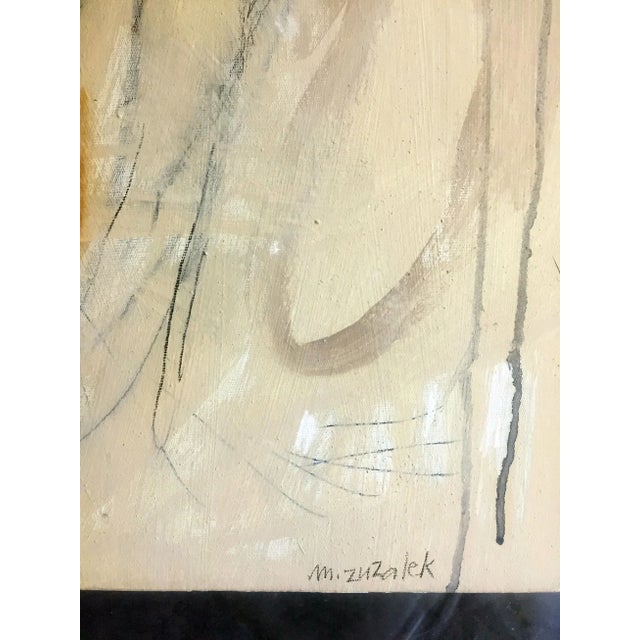 Contemporary Modern Organic Painting “Sing Your Heart Out to All Dark Matter” Abstract Painting Mixed Media by Michele Zuzalek For Sale - Image 3 of 6