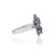 Metal Vintage Style 2.28 Ct Natural Sapphire Floral Cluster Ring, Size 8 For Sale - Image 7 of 13