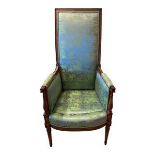 1940's High Back French Style Chair For Sale