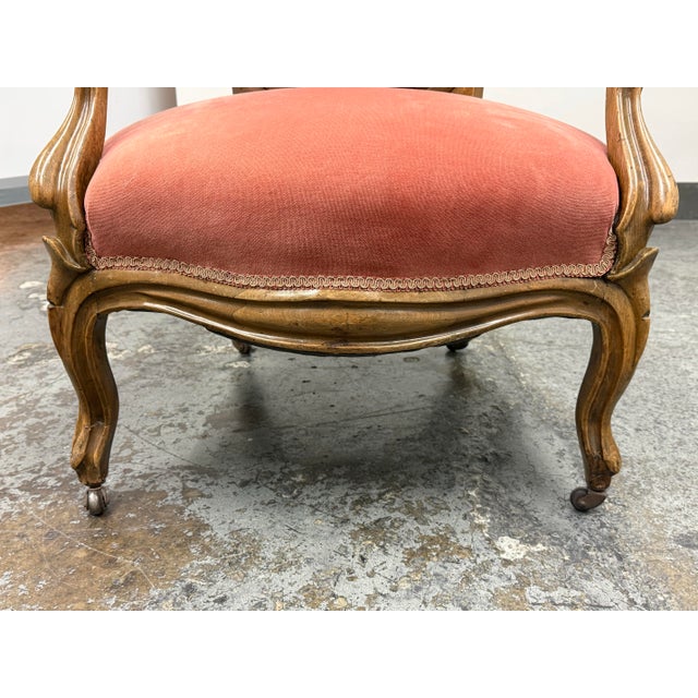 Victorian Rococo Revival Armchair, Early 20th Century For Sale - Image 9 of 12