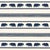 Schumacher Koda Stripe Fabric In Indigo For Sale