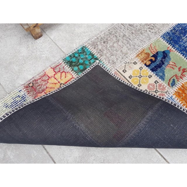 Decorative Wool Vintage Runner For Sale - Image 9 of 10