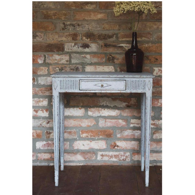 Wood Antique Swedish Gustavian Console Table, 1860s For Sale - Image 7 of 8