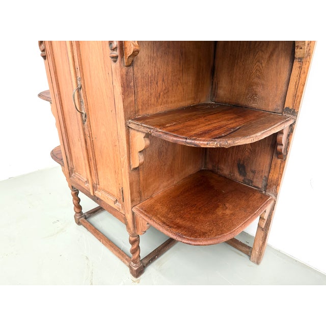 Folk Art Sideboard Cabinet in Oak, 1900 For Sale - Image 14 of 18